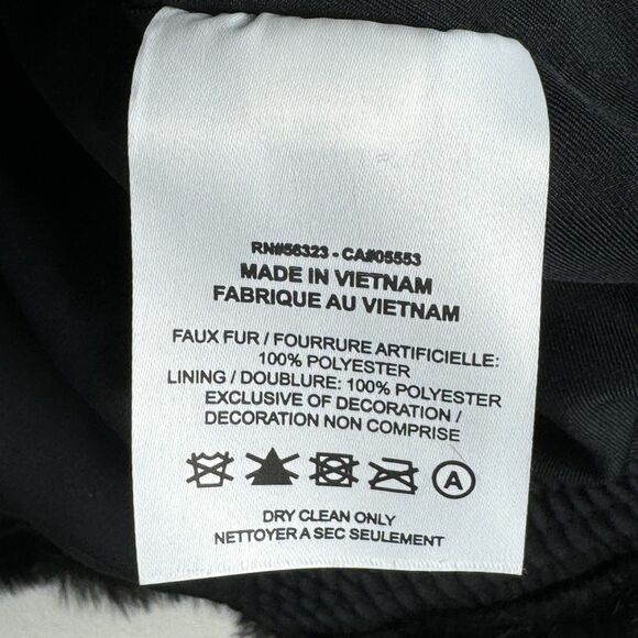 Nike Sportswear Womens Black Fossil Faux Fur Full Zip Jacket Size XS DO3791-010 - Picture 2 of 6